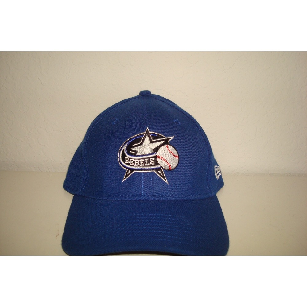 MINOR LEAGUE BASEBALL REBELS NEW ERA FITTED S/M DEADSTOCK HAT CAP VINTAGE A1